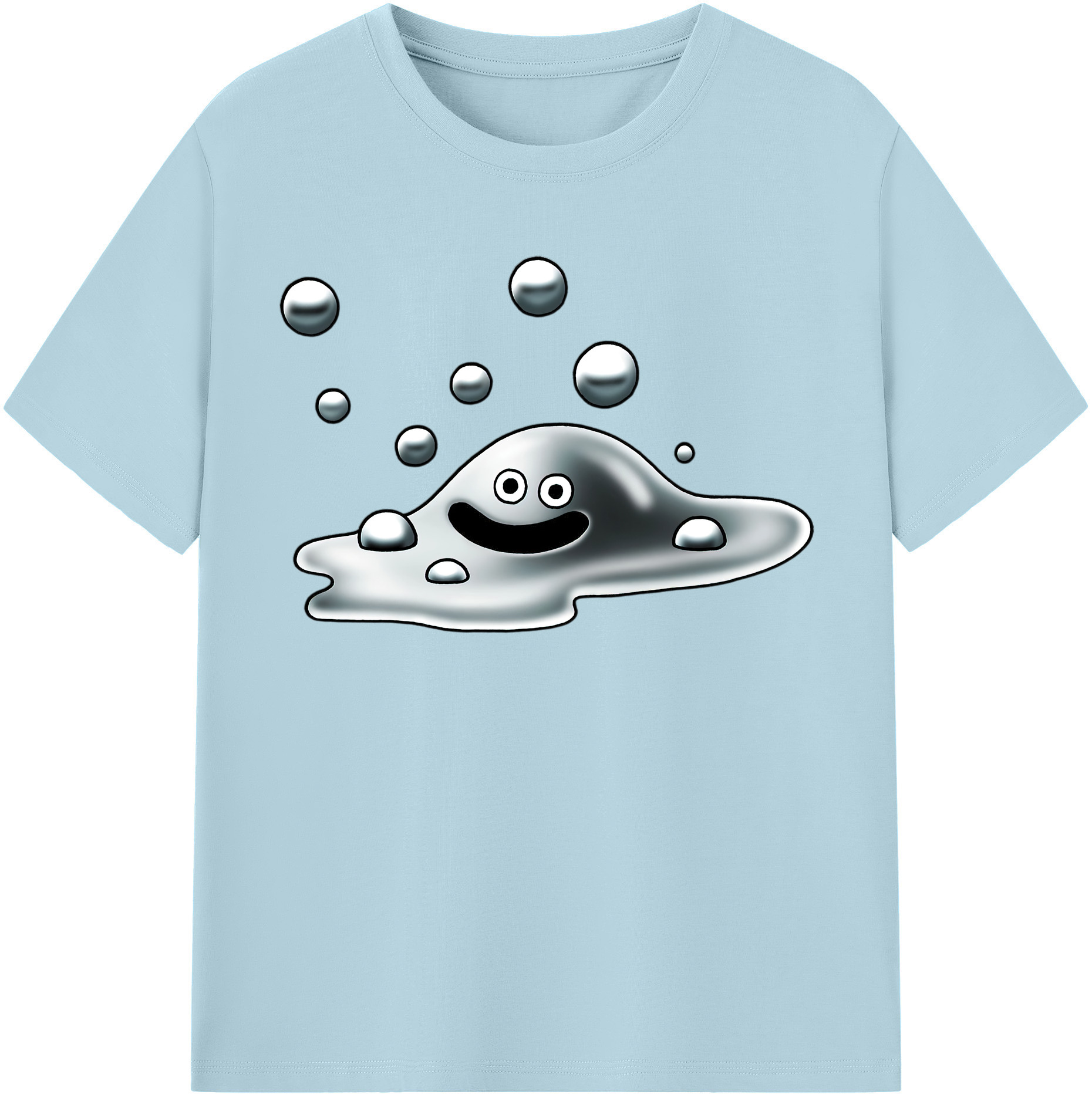 （画像用） ドラゴンクエスト Doragon Kuesuto Dragon Quest 綿100％半袖Tシャツ（フロントプリント）